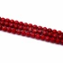 Kép 4/4 - Bambuszkorall  "A" golyós szál, piros, fazettált, színezett, 5-5,5 mm, kb. 38 cm