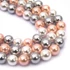 Kép 1/2 - Shell pearl (vegyes szín) golyós szál, 8 mm, kb. 20 cm