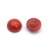 Kép 1/2 - Bambuszkorall cabochon kő, kerek, piros, 6 mm, 2 db