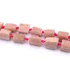 Kép 2/2 - Pink opál hengeres szál, lapcsiszolt, 8x10 mm, kb. 38 cm