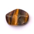 Kép 2/3 - Hematitos tigrisszem hullámos ovál gyöngy, 15x20x6 mm