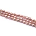 Kép 2/2 - Édesvizi tenyésztett gyöngy szál, sötétrózsaszín, rizs, 4-4,5 mm, kb. 40 cm