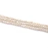 Kép 2/2 - Édesvizi tenyésztett gyöngy szál, fehér, potato, 2-2,5 mm, kb. 40 cm