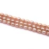 Kép 2/2 - Édesvizi tenyésztett gyöngy szál, világosrózsaszín, rizs, 4-4,5 mm, kb. 40 cm