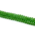 Kép 2/2 - Kristály fazettált button szál, lime zöld, 6x5 mm, kb. 40 cm, 85-88 szem/szál