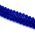 Kép 2/2 - Kristály fazettált button szál, sötétkék, 10x8 mm, kb. 48 cm, 63-65 szem/szál