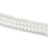 Kép 2/2 - Kristály fazettált button szál, fehér, opak, tejfehér, 8x6 mm, kb. 40 cm, 65-68 szem/szál