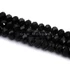 Kép 2/2 - Kristály fazettált button szál, fekete, 10x8 mm, kb. 48 cm, 63-65 szem/szál