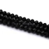 Kép 2/2 - Kristály fazettált button szál, fekete, 8x6 mm, kb. 40 cm, 65-68 szem/szál