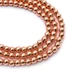 Kép 1/2 - Hematit golyós szál, rosegold szín, 4 mm, kb. 38 cm