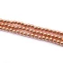 Kép 2/2 - Hematit golyós szál, rosegold szín, 4 mm, kb. 38 cm