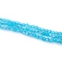 Kép 2/2 - Kristály fazettált bicone szál, világoskék AB, 4 mm, kb. 35 cm, 92-96 szem/szál