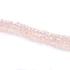 Kép 2/2 - Kristály fazettált bicone szál, rózsaszín AB, 4 mm, kb. 35 cm, 92-96 szem/szál