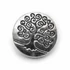 Kép 1/2 - Életfa karkötő záró gomb bőrhöz, antik ezüst szín, 14,5x7 mm, 1 db