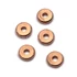Kép 2/2 - Kerek köztes dísz, rosegold szín, 6x1,2 mm, 5 db