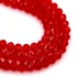 Kép 1/2 - Kristály fazettált button szál, piros, 8x6 mm, kb. 40 cm, 65-68 szem/szál
