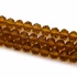 Kép 2/2 - Kristály fazettált button szál, aranysárga, 10x8 mm, kb. 48 cm, 63-65 szem/szál