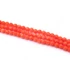 Kép 2/2 - Bambuszkorall golyós szál, narancs, fazettált, színezett, 3,5 mm, kb. 38 cm