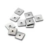 Kép 2/2 - Nemesacél lapka köztes dísz, 6x6 mm (10 db)