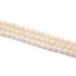 Kép 2/2 - Bambuszkorall golyós szál, fehér, fazettált, 4,5 mm, kb. 38 cm
