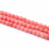 Kép 2/2 - Bambuszkorall golyós szál, rózsaszín, fazettált, színezett, 4,5 mm, kb. 38 cm