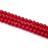 Kép 2/2 - Bambuszkorall golyós szál, piros, színezett, 4 mm, kb. 38 cm