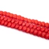 Kép 2/2 - Bambuszkorall lencse szál, narancs, színezett, 7-8 mm, kb. 38 cm
