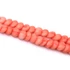 Kép 2/2 - Bambuszkorall lencse szál, rózsaszín, színezett, 7-8 mm, kb. 38 cm