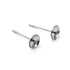 Kép 1/2 - Nemesacél fülbevaló stift félig fúrt golyóhoz, 6 mm (10 db)