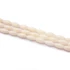 Kép 2/2 - Bambuszkorall rizs szál, fehér, 4x8 mm, kb. 38 cm
