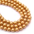 Kép 1/2 - Shell pearl (aranybarna) golyós szál, 6 mm, kb. 38 cm