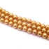 Kép 2/2 - Shell pearl (aranybarna) golyós szál, 6 mm, kb. 38 cm