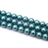 Kép 2/2 - Shell pearl (zöldeskék) golyós szál, 8 mm, kb. 38 cm