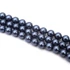 Kép 2/2 - Shell pearl (sötétkék) golyós szál, 6 mm, kb. 38 cm