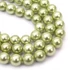 Kép 1/2 - Shell pearl (világoszöld) golyós szál, 8 mm, kb. 38 cm
