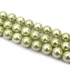 Kép 2/2 - Shell pearl (világoszöld) golyós szál, 8 mm, kb. 38 cm