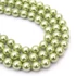 Kép 1/2 - Shell pearl (világoszöld) golyós szál, 6 mm, kb. 38 cm