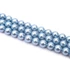 Kép 2/2 - Shell pearl (világoskék) golyós szál, 6 mm, kb. 38 cm