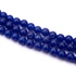 Kép 2/2 - Jáde pasztel golyós szál, sötétkék, színezett, 6 mm, kb. 38 cm