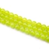 Kép 2/2 - Jáde (zöldes sárga) festett golyós szál, 6 mm, kb. 38 cm