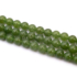 Kép 2/2 - Jáde golyós szál, spenótzöld, színezett, 6 mm, kb. 38 cm