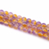 Kép 2/2 - Jáde golyós szál, lila-sárga, színezett, 6 mm, kb. 38 cm