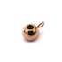 Kép 1/2 - Nemesacél (rosegold) medáltartó köztes dísz, 6 mm (1 db)