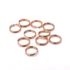 Kép 2/2 - Nemesacél (rosegold) dupla karika, 7 mm mm (10 db)