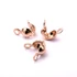 Kép 1/2 - Nemesacél felül záródó (rosegold szín) csomófogó, 3 mm (10 db)