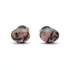 Kép 1/2 - Rodonit cabochon fülbevaló nemesacél szerelékkel, 6x8 mm