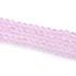Kép 2/2 - Kristály fazettált button szál, rózsaszín, 6x5mm, kb. 40 cm, 85-88 szem/szál