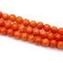 Kép 2/2 - Jáde (pasztel narancs) festett golyós szál, 8 mm, kb. 38 cm