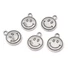 Kép 2/2 - Mosoly medál, smiley, 15x12 mm (5 db)