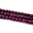 Kép 2/2 - Jáde (pasztel sötétlila) festett golyós szál, 8 mm, kb. 38 cm